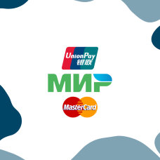 Добавили поддержку карт МИР,UnionPay и Mastercard.